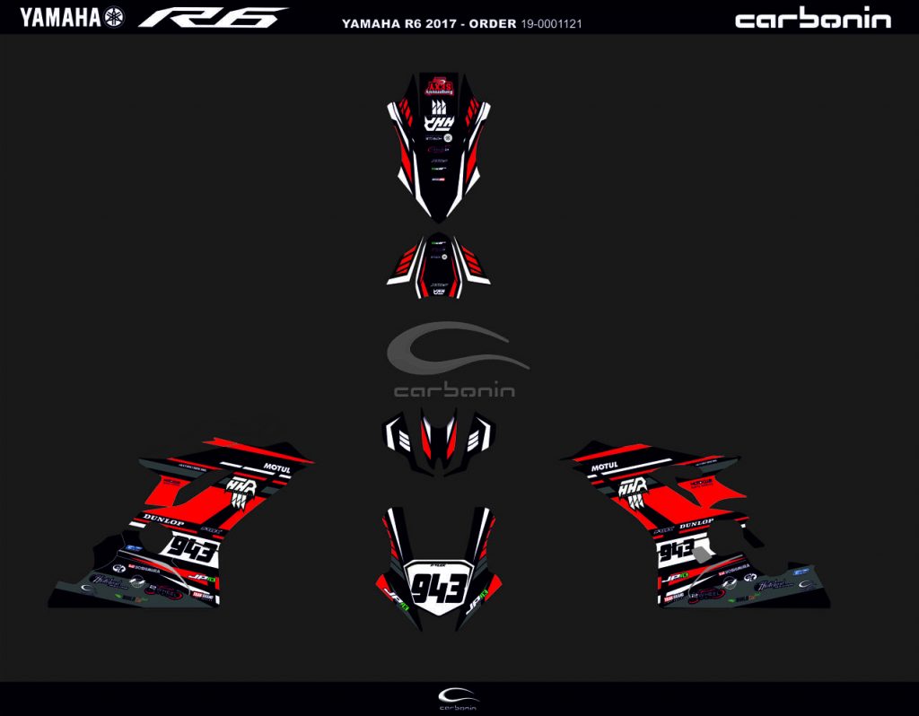Complete fairing decal - Carbonin Shop